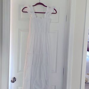 Hill House Ellie Nap Dress in White Swiss Dot